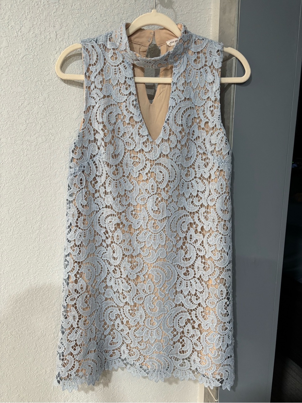 Blu Pepper Ladies Lace Two-Tone Dress